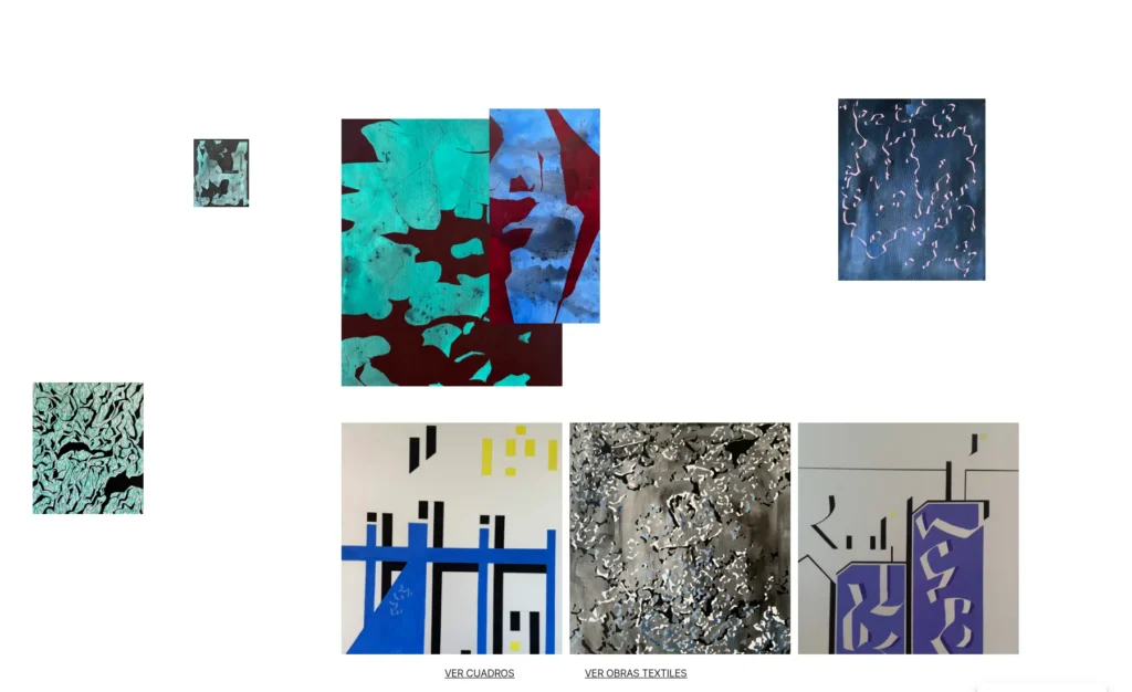 Captura de la galería de obra de Raquel del Val